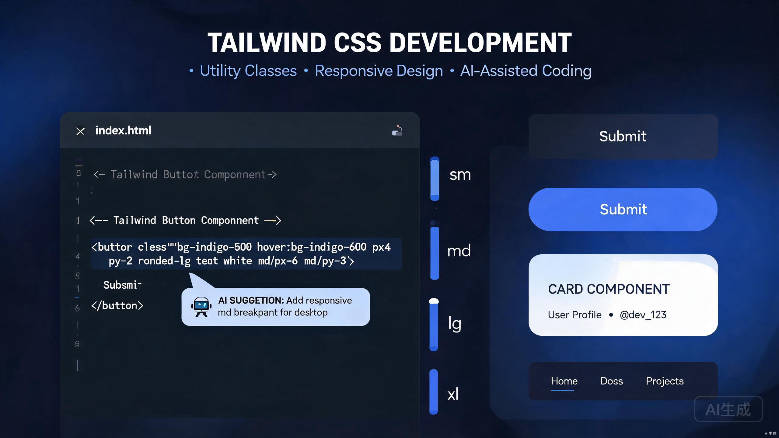تطوير Tailwind CSS في Cursor